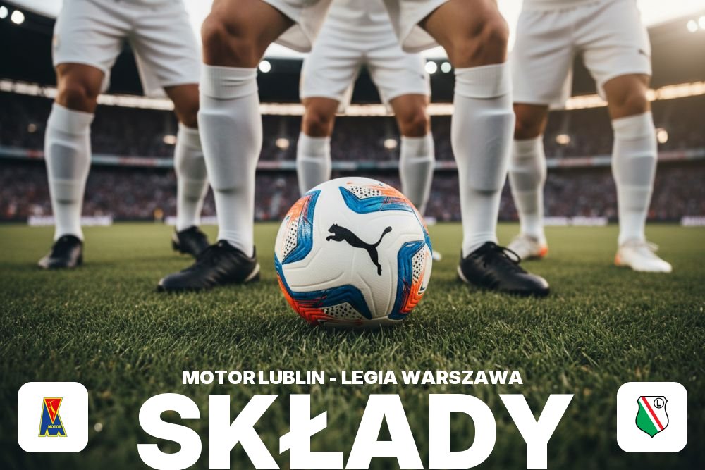 Składy: Motor Lublin – Legia Warszawa – podstawowe jedenastki i rezerwowi